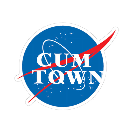 NASA Cum Town Sticker