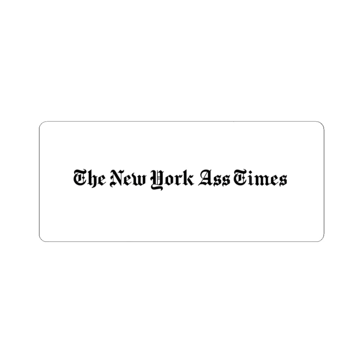 The New York A*s Times Sticker