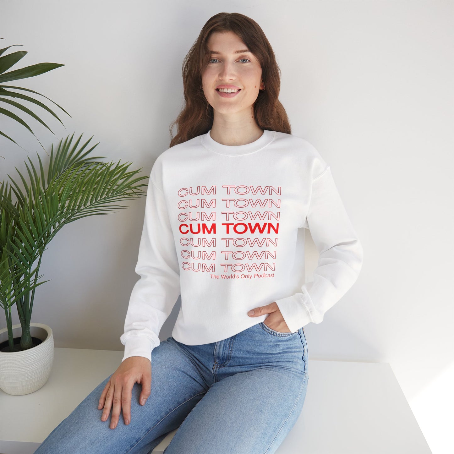 Chinese Take Out Cum Town Sweatshirt