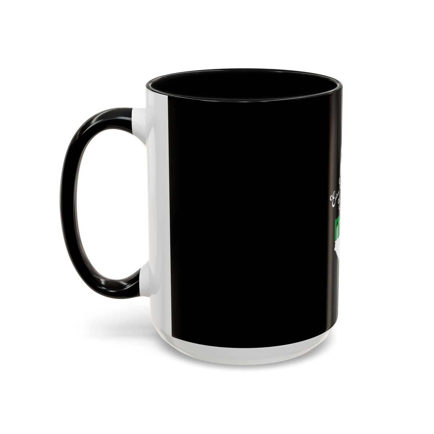 Italian Flag Accent Coffee Mug — 'ITA AN' Minimalist Espresso Gift