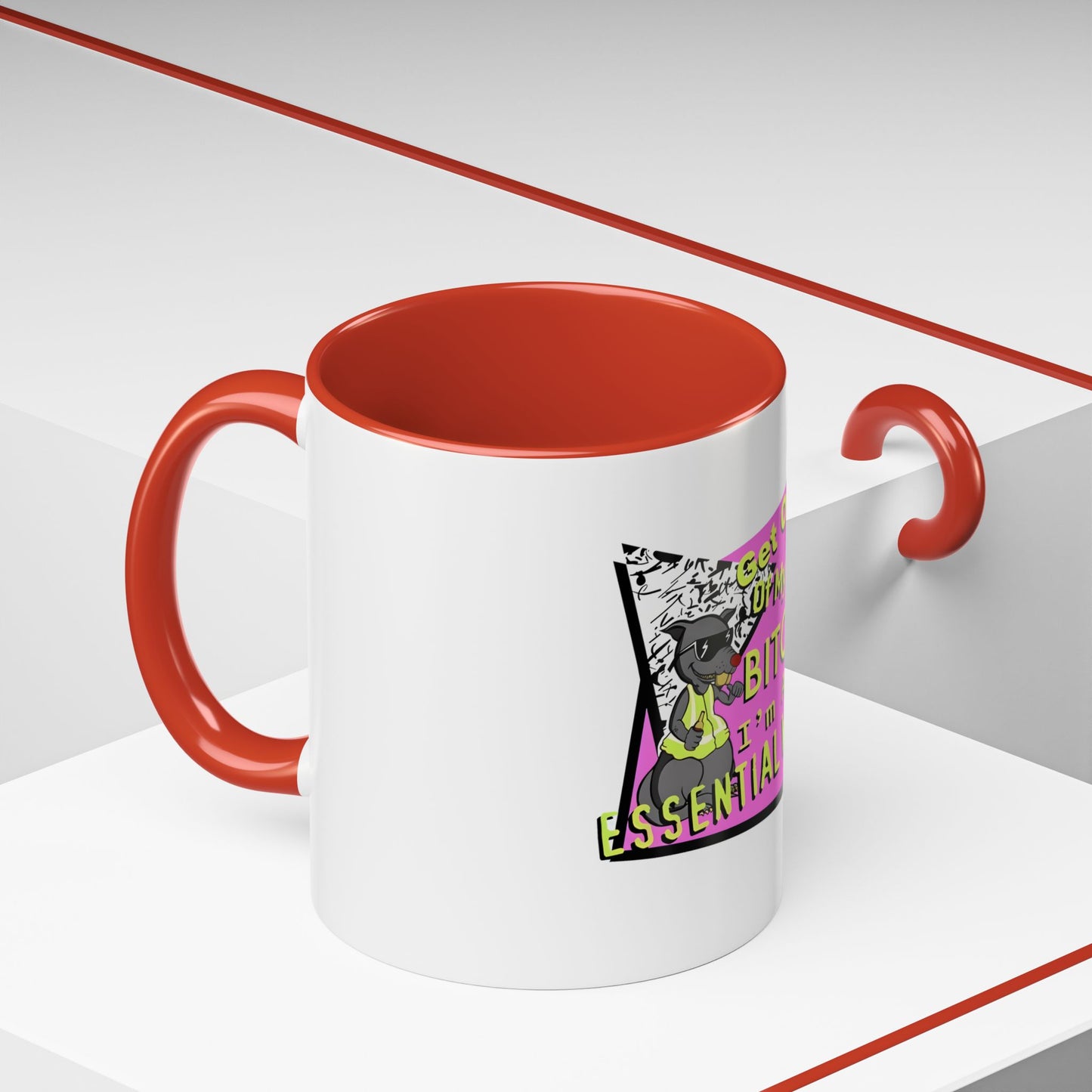 Get Out of My Way Bitch I'm An Essential Worker Mug — Bold Accent Coffee Cup