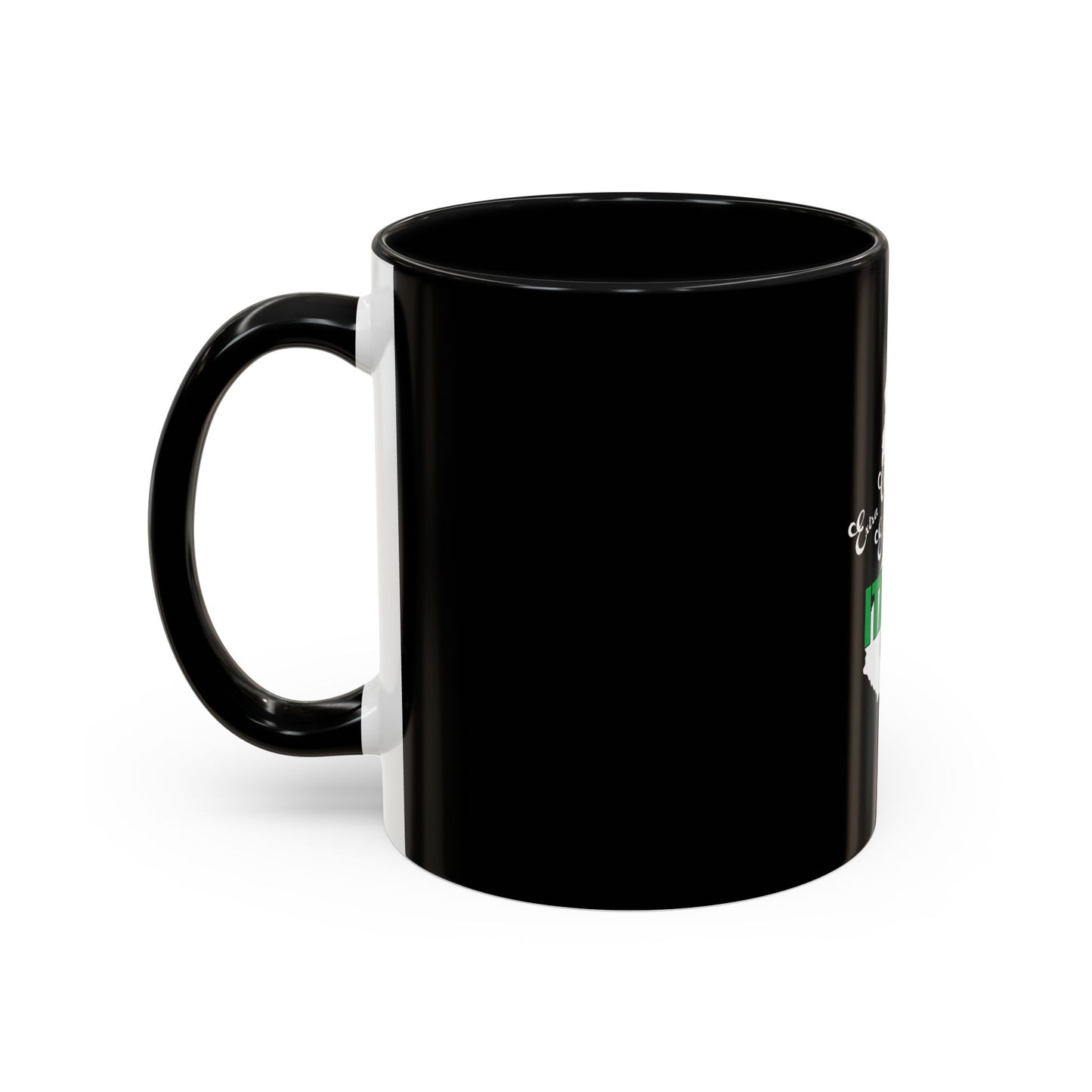 Italian Flag Accent Coffee Mug — 'ITA AN' Minimalist Espresso Gift