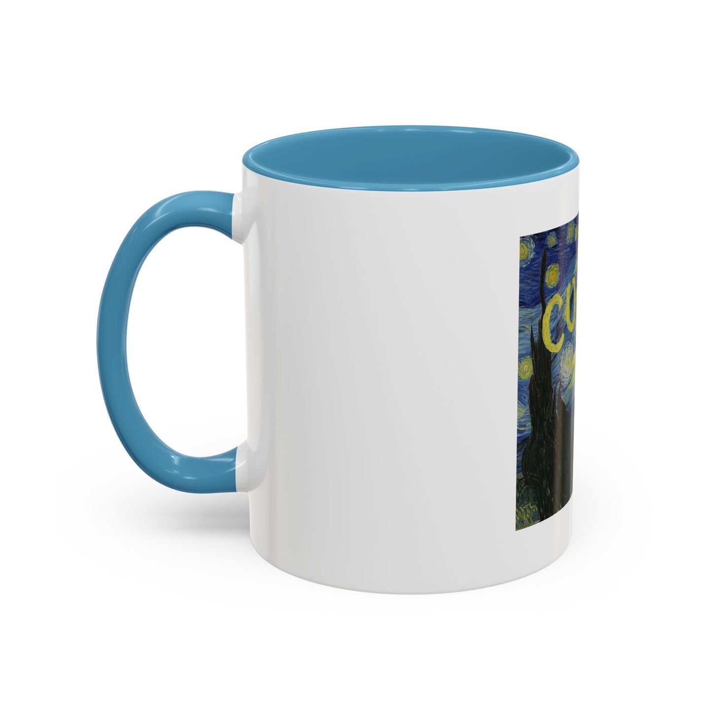 Starry Night "Cum Town" Accent Coffee Mug — Funny Podcast Fan Gift