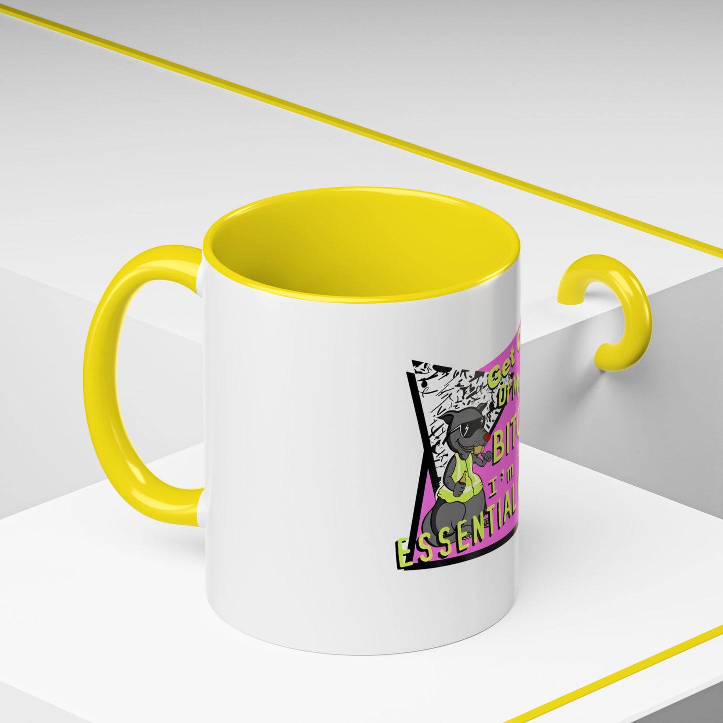 Get Out of My Way Bitch I'm An Essential Worker Mug — Bold Accent Coffee Cup