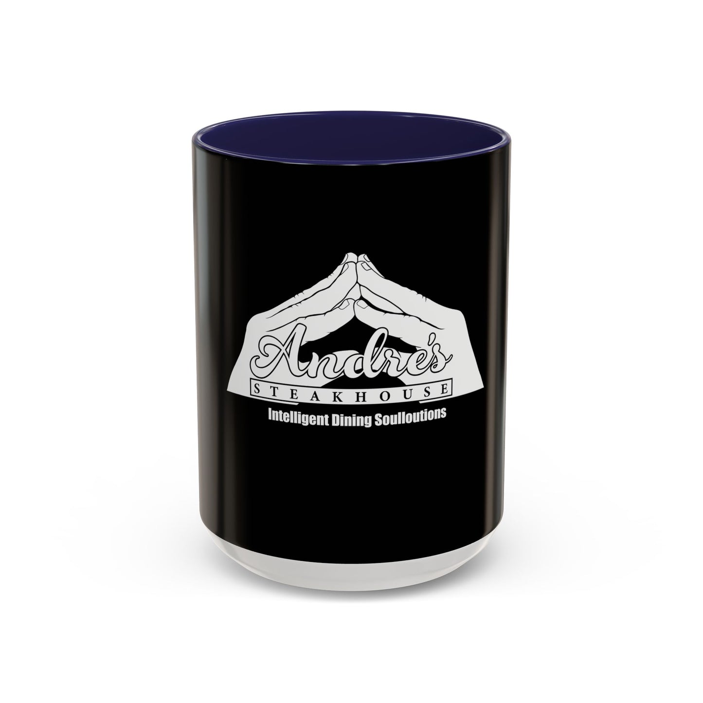 Andres Steakhouse Logo Coffee Mug - Black Accent 11/15oz