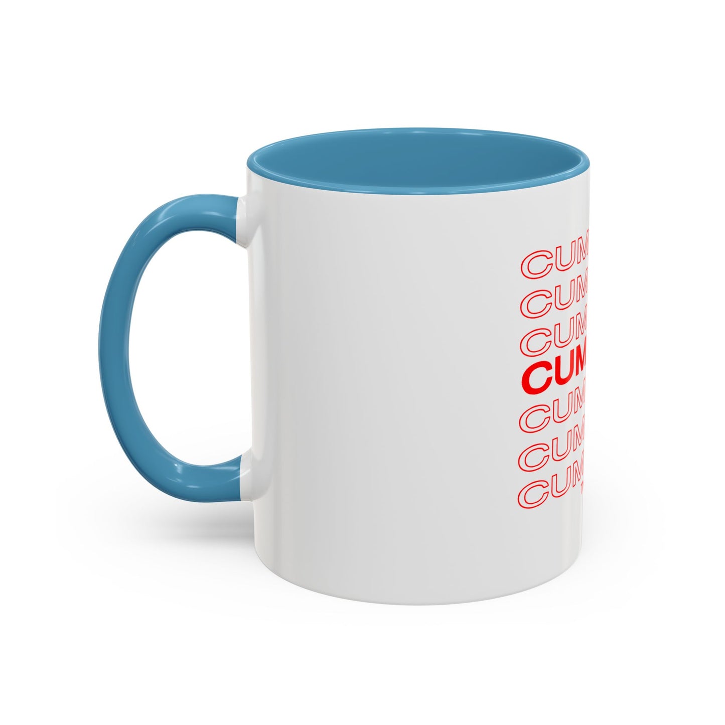 Cum Town Accent Coffee Mug — Bold Repeating Logo 11/15oz