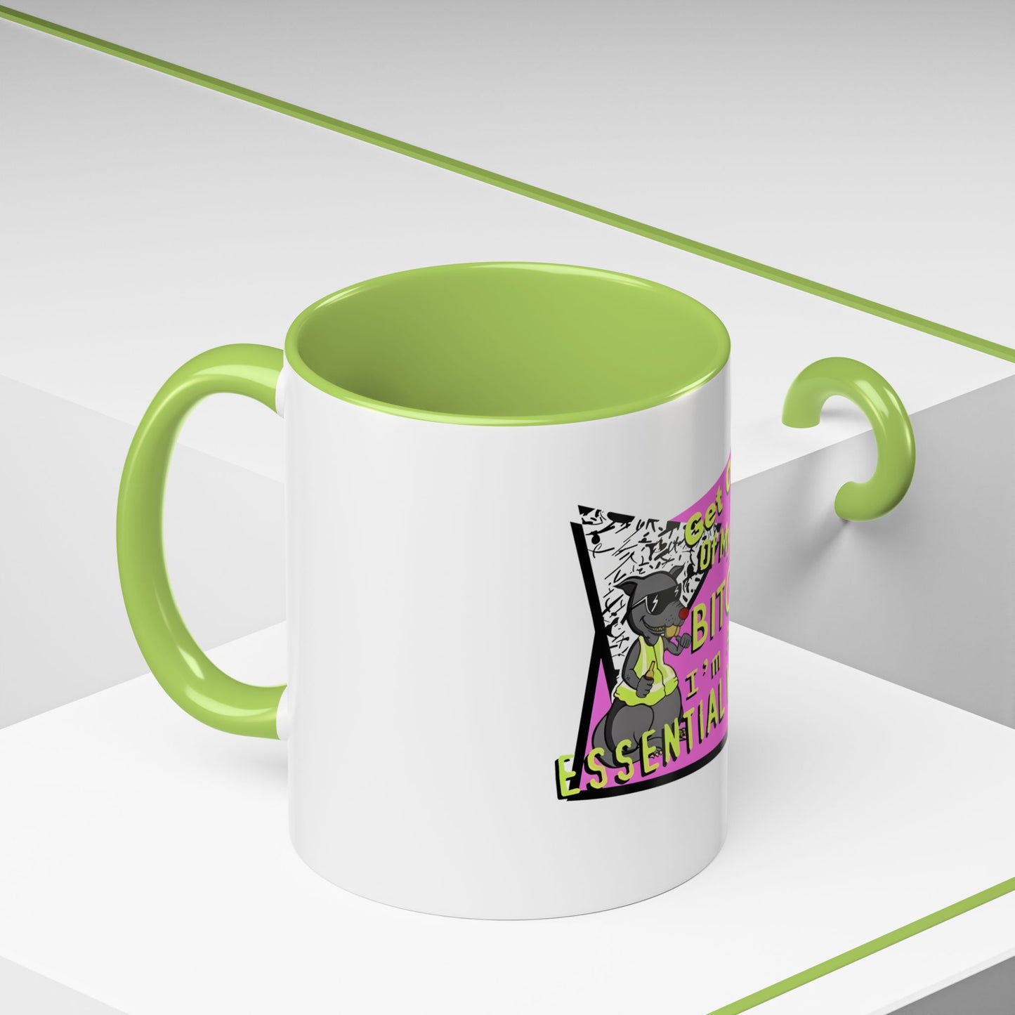 Get Out of My Way Bitch I'm An Essential Worker Mug — Bold Accent Coffee Cup