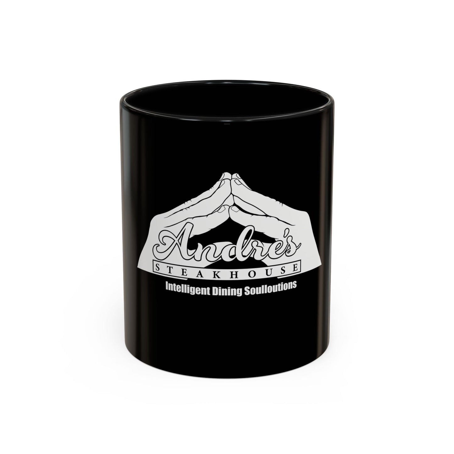 Andres Steakhouse Logo Coffee Mug - Black Accent 11/15oz