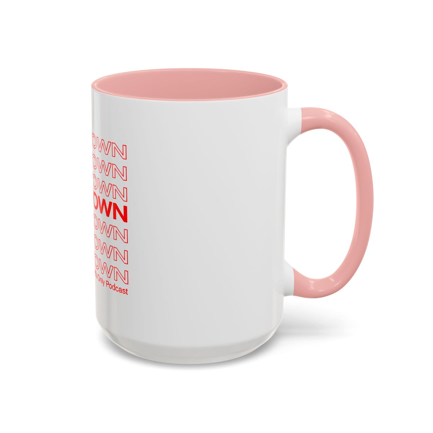 Cum Town Accent Coffee Mug — Bold Repeating Logo 11/15oz