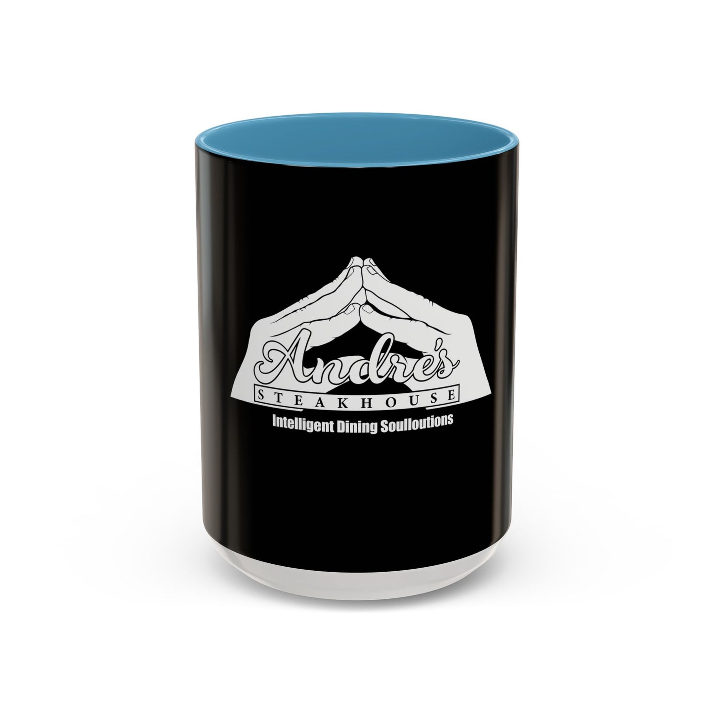 Andres Steakhouse Logo Coffee Mug - Black Accent 11/15oz