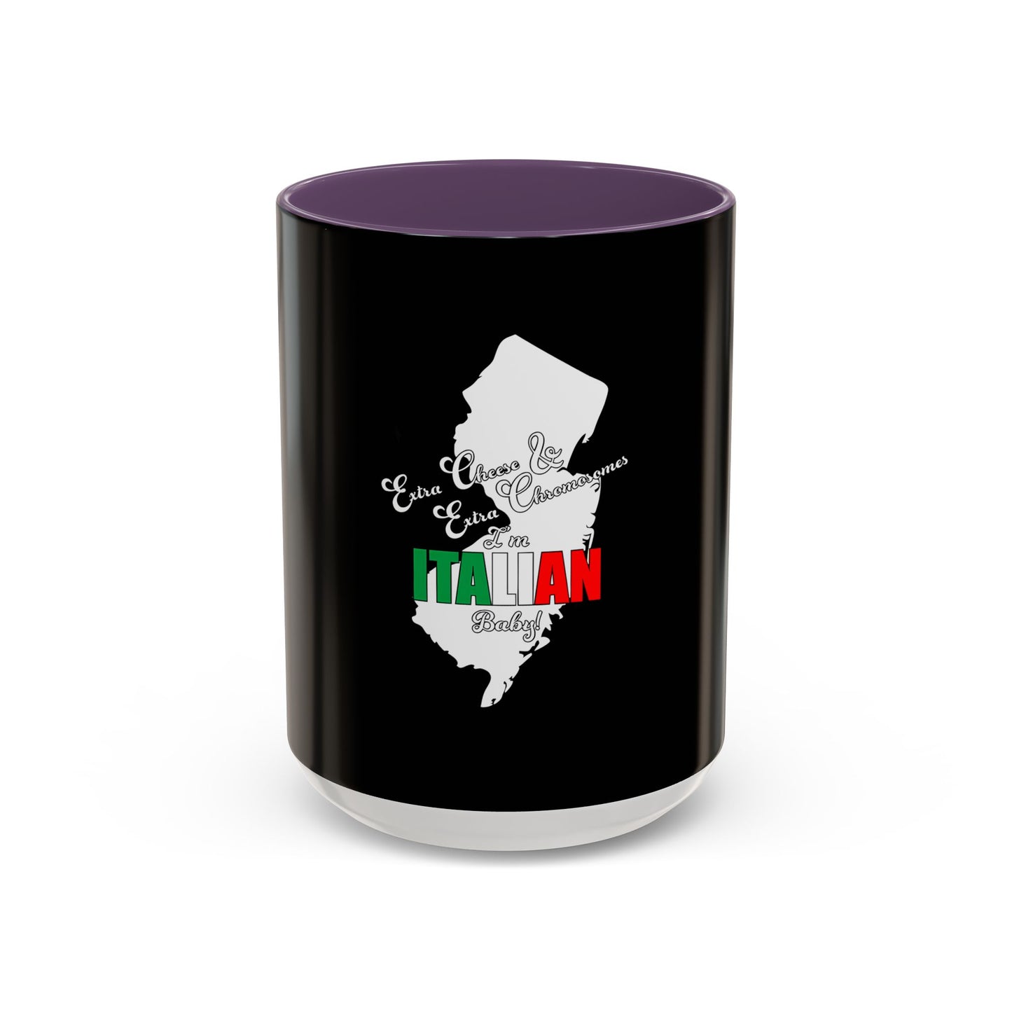 Italian Flag Accent Coffee Mug — 'ITA AN' Minimalist Espresso Gift