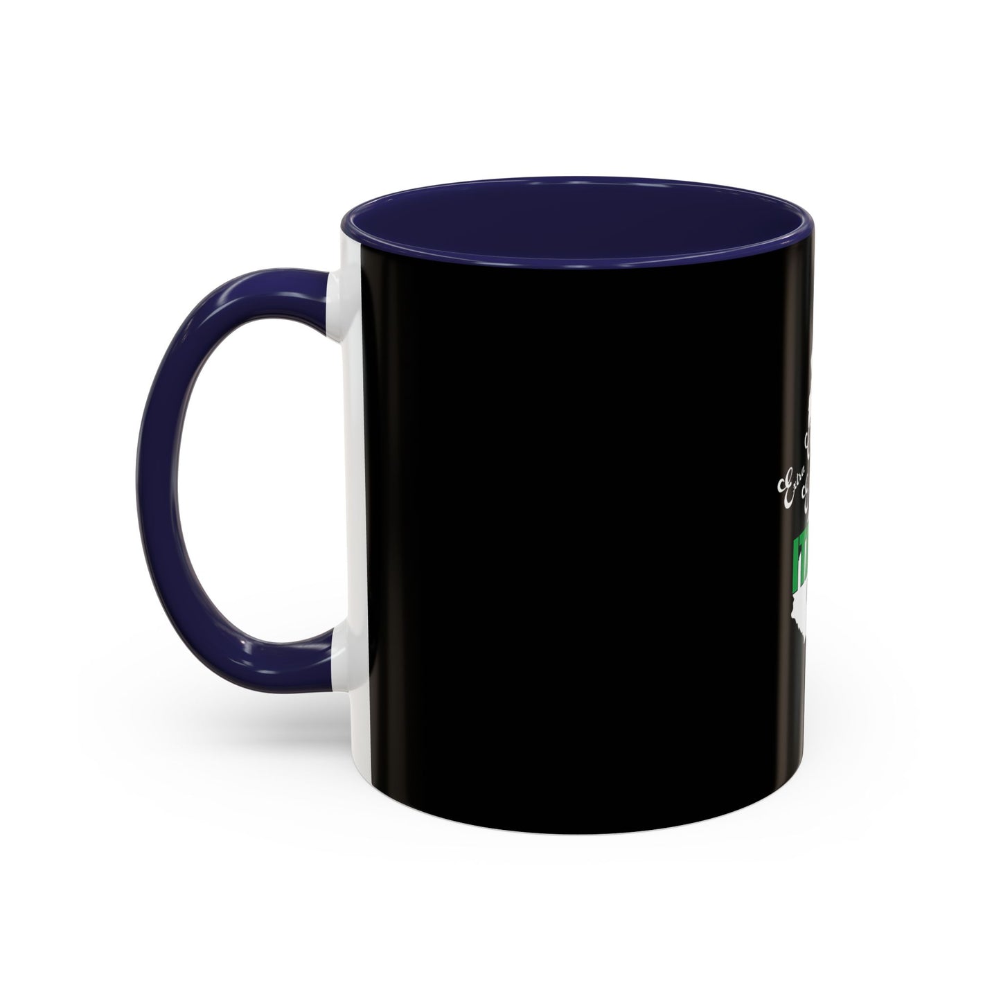 Italian Flag Accent Coffee Mug — 'ITA AN' Minimalist Espresso Gift