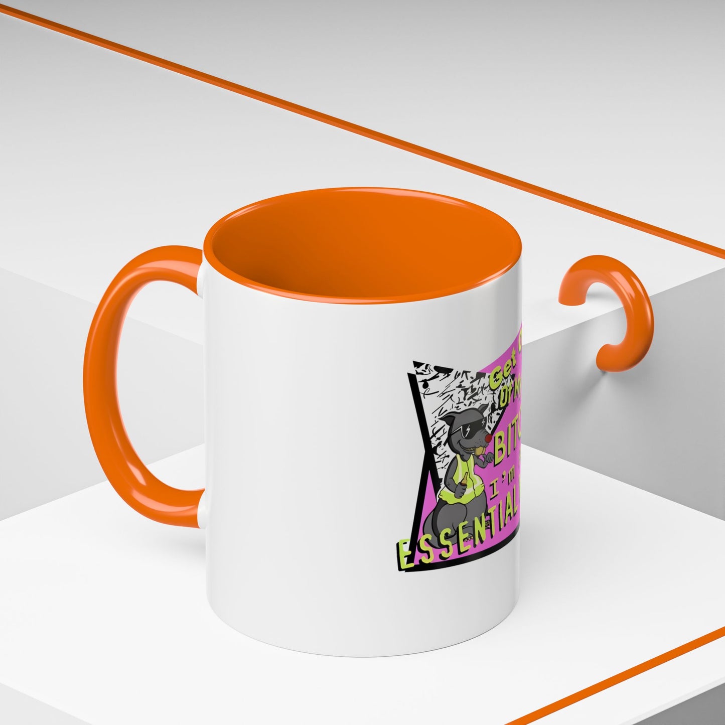 Get Out of My Way Bitch I'm An Essential Worker Mug — Bold Accent Coffee Cup