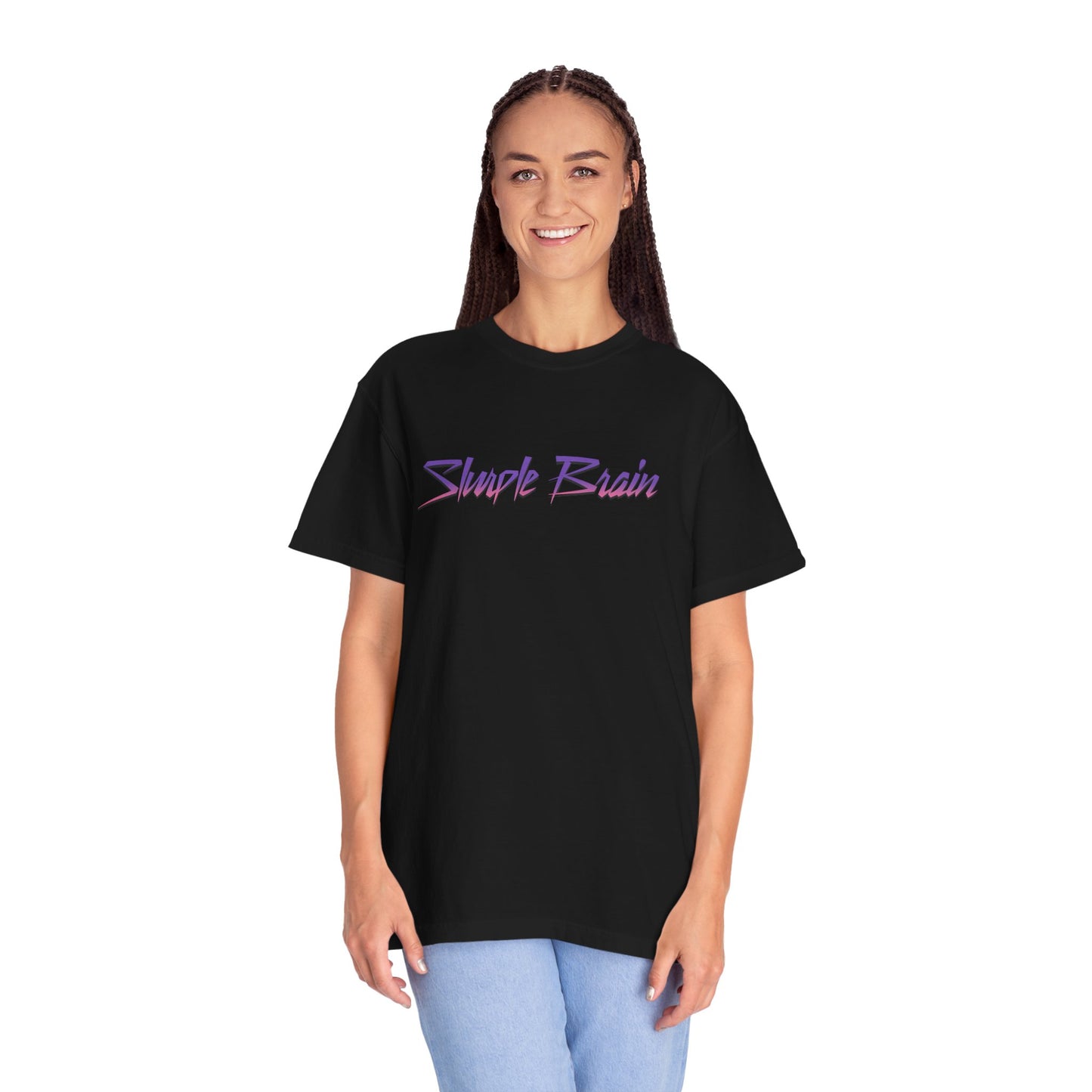 Slurple Brain T-Shirt — Retro Script Graphic Tee