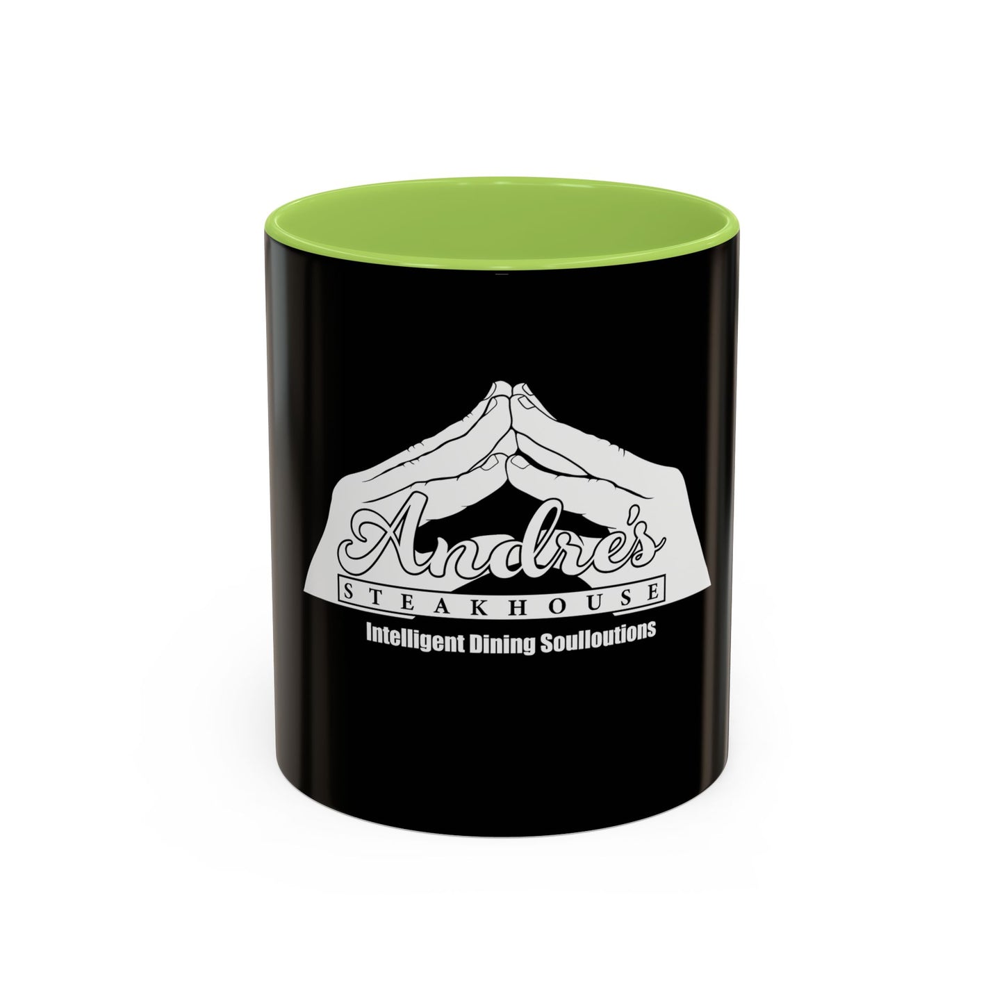 Andres Steakhouse Logo Coffee Mug - Black Accent 11/15oz