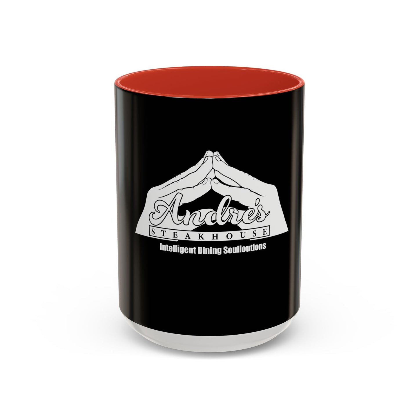 Andres Steakhouse Logo Coffee Mug - Black Accent 11/15oz