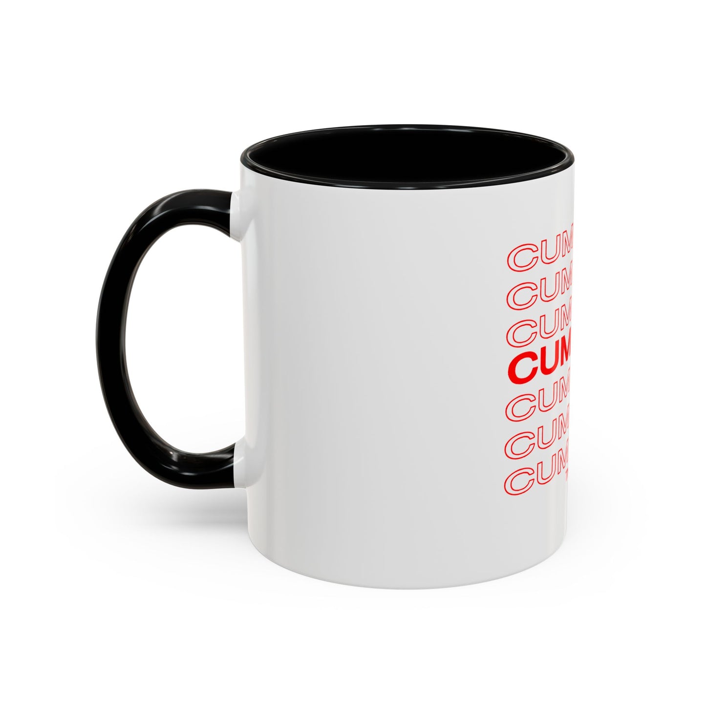 Cum Town Accent Coffee Mug — Bold Repeating Logo 11/15oz