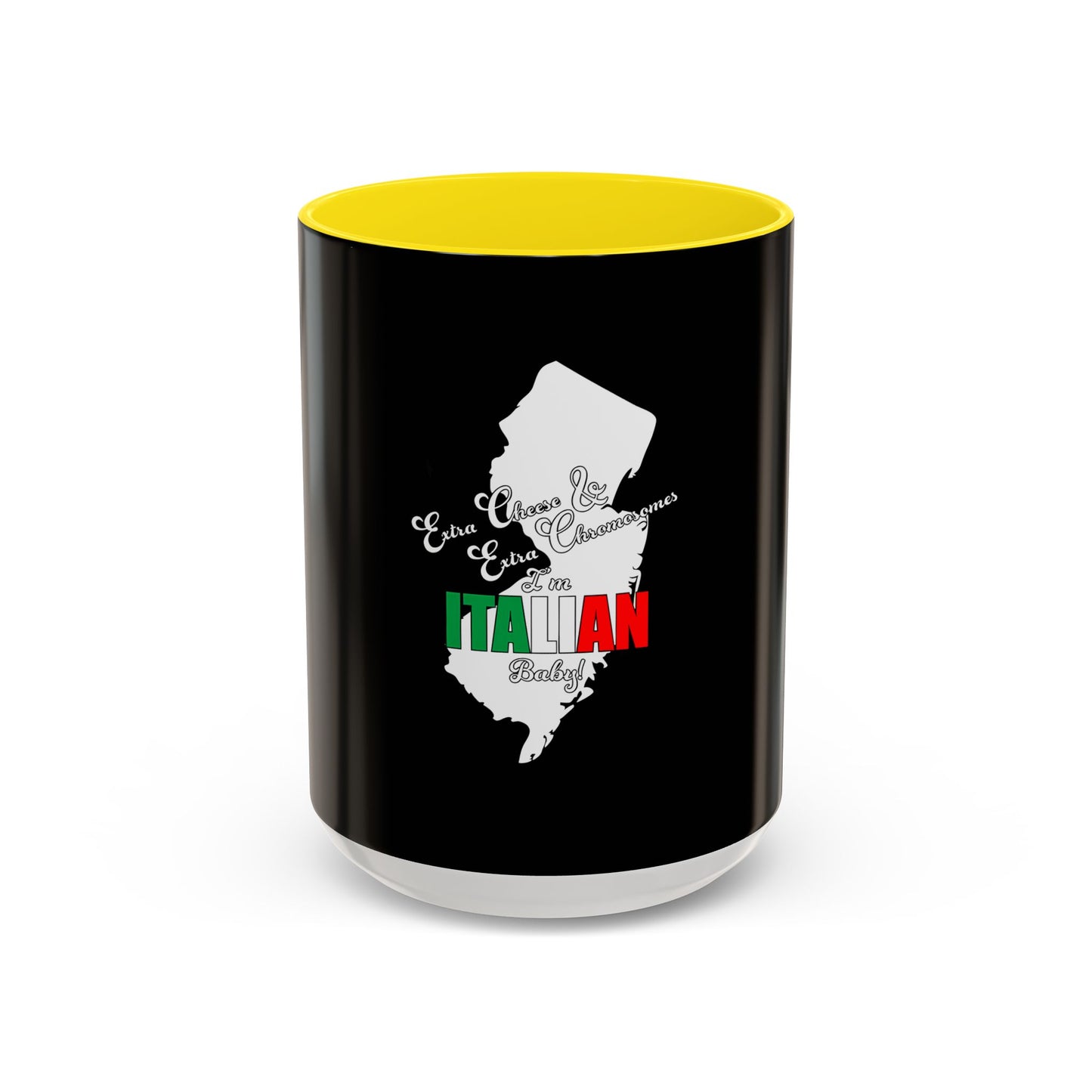 Italian Flag Accent Coffee Mug — 'ITA AN' Minimalist Espresso Gift