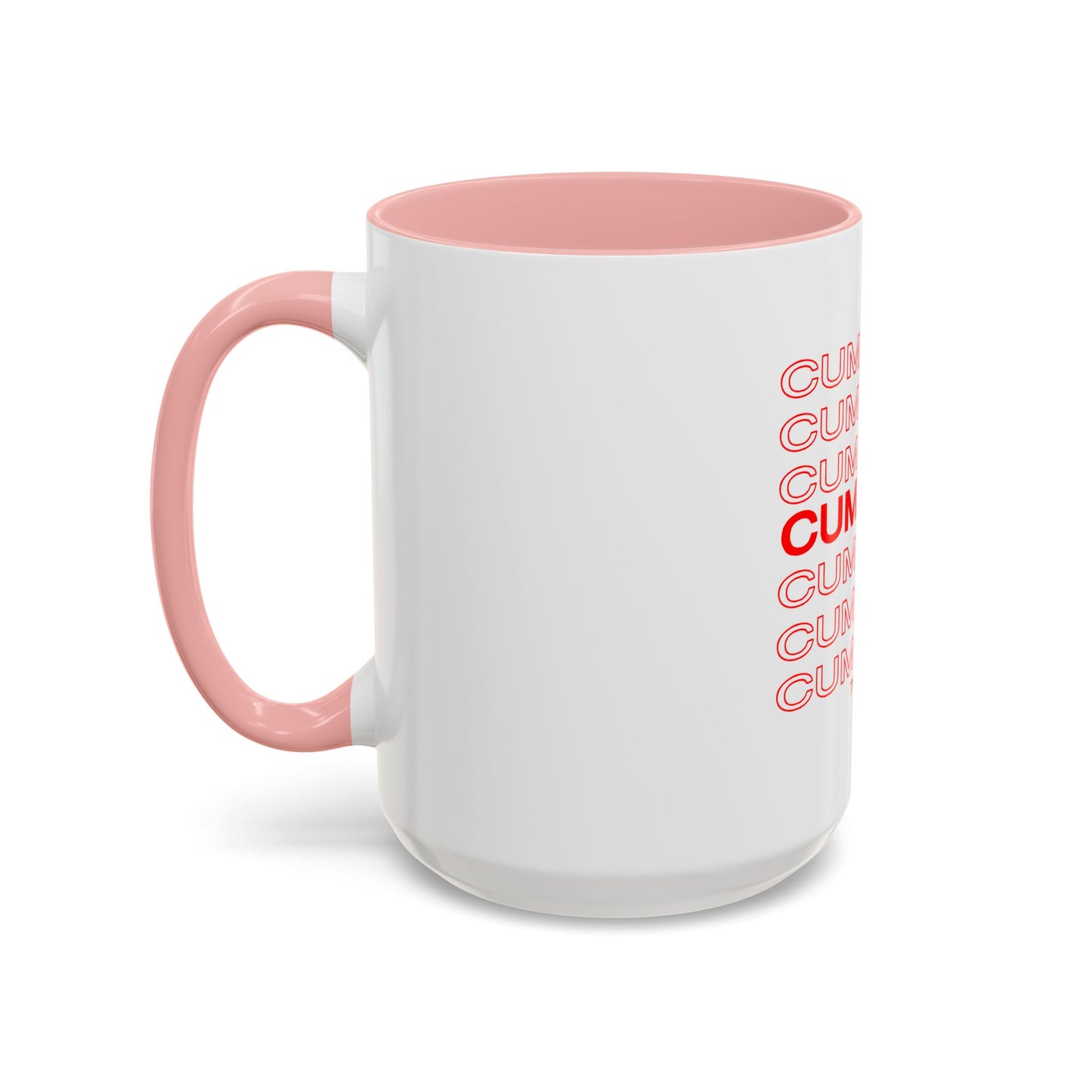 Cum Town Accent Coffee Mug — Bold Repeating Logo 11/15oz