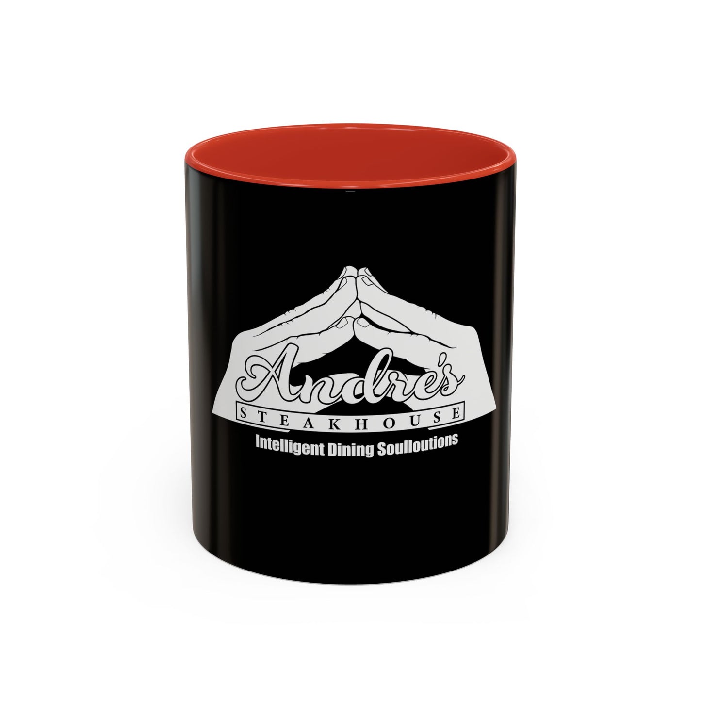 Andres Steakhouse Logo Coffee Mug - Black Accent 11/15oz