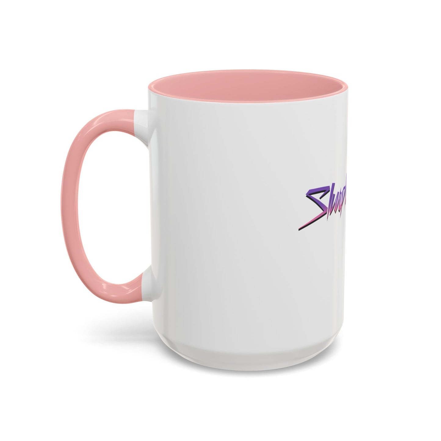 Accent Coffee Mug — Retro 'Simple Brain' Neon Script Coffee Mug