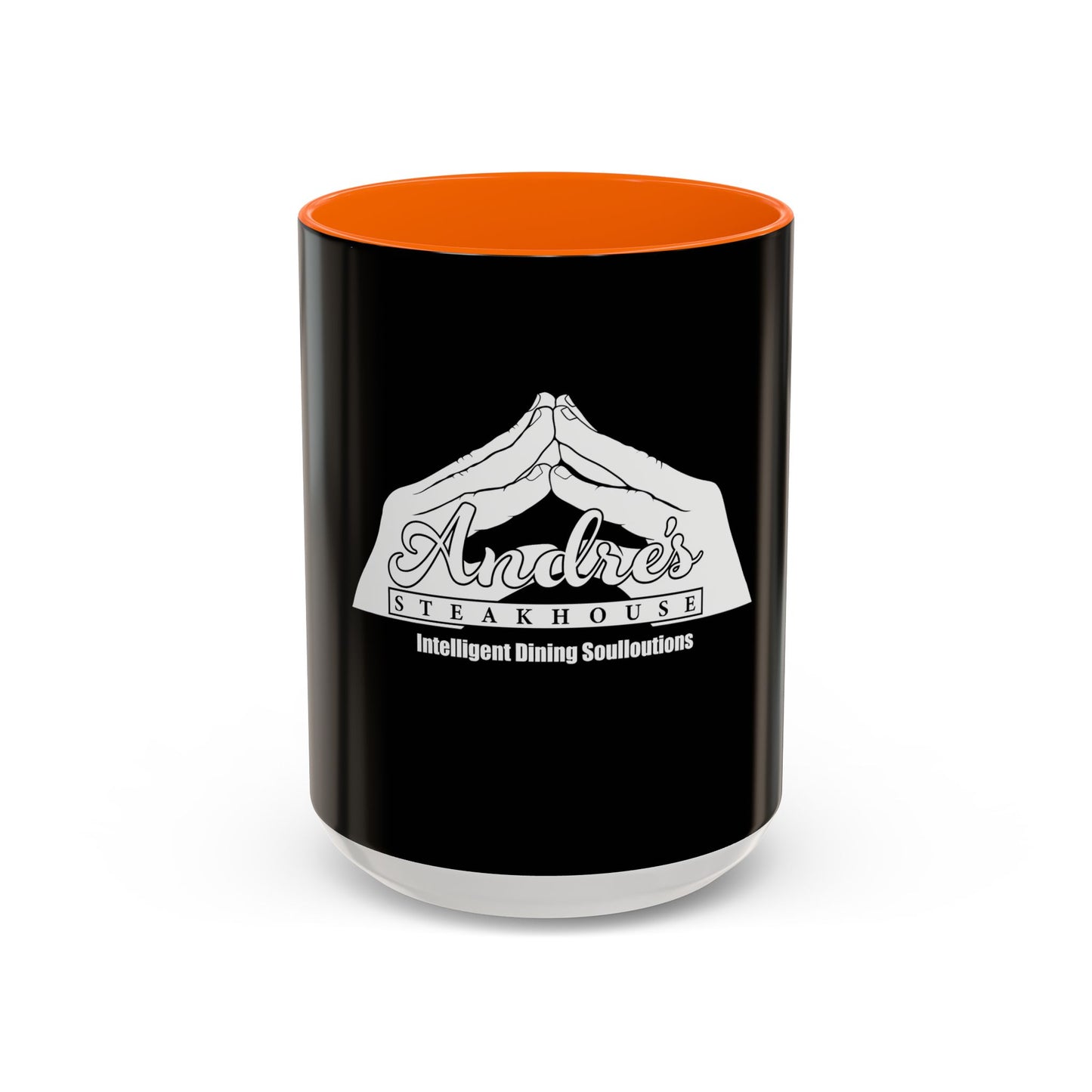 Andres Steakhouse Logo Coffee Mug - Black Accent 11/15oz