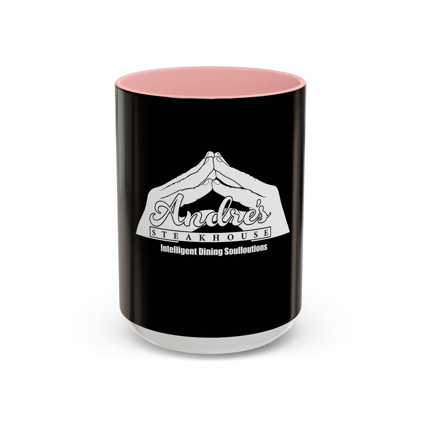 Andres Steakhouse Logo Coffee Mug - Black Accent 11/15oz