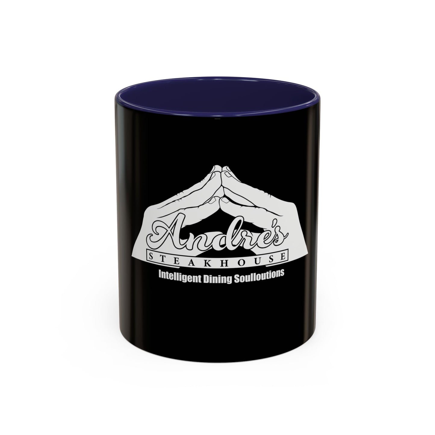 Andres Steakhouse Logo Coffee Mug - Black Accent 11/15oz