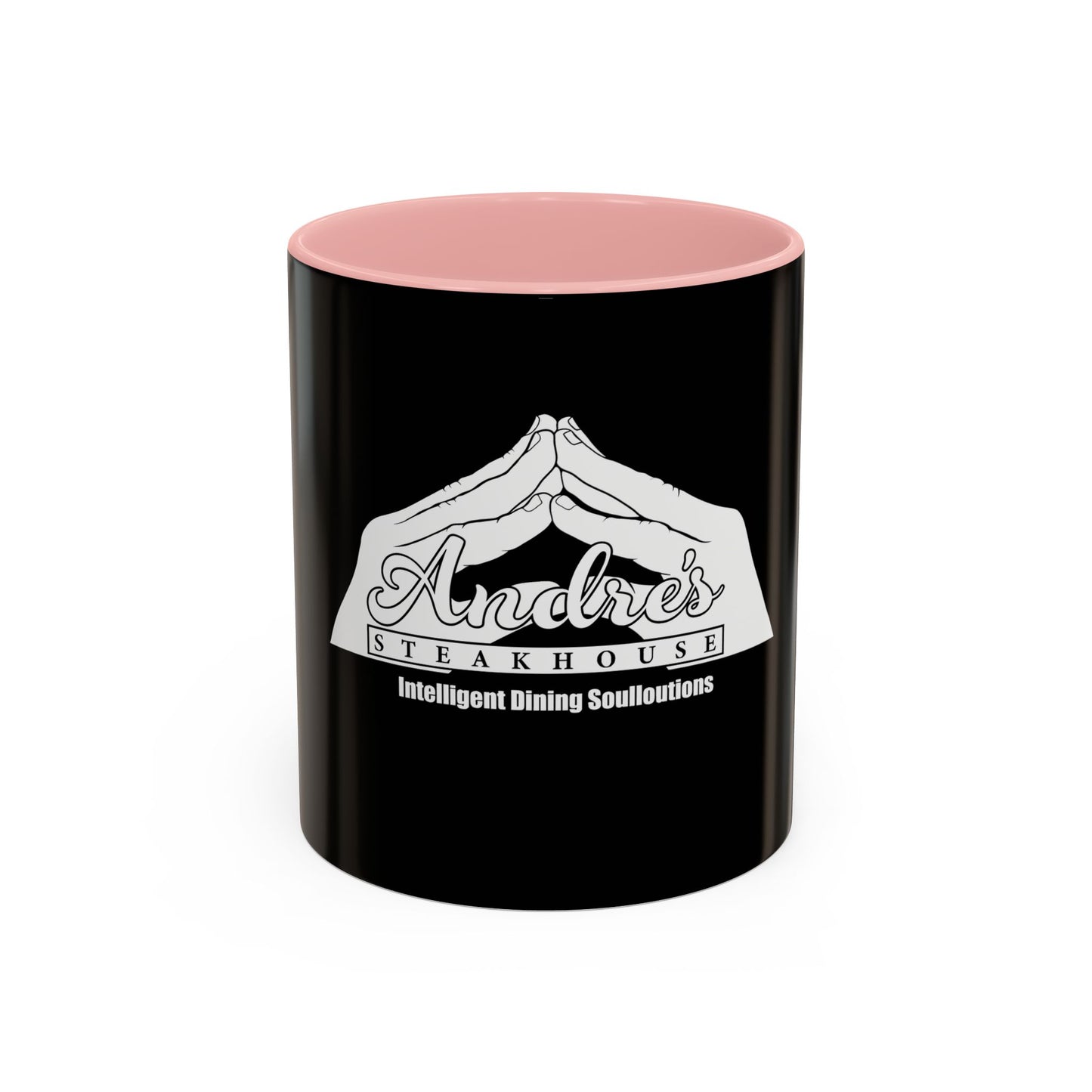 Andres Steakhouse Logo Coffee Mug - Black Accent 11/15oz