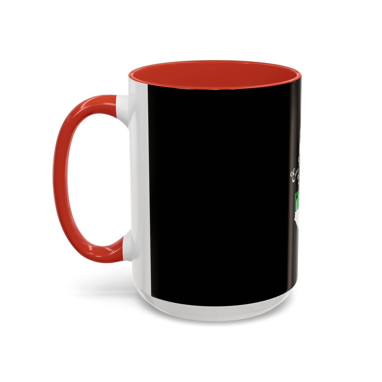 Italian Flag Accent Coffee Mug — 'ITA AN' Minimalist Espresso Gift