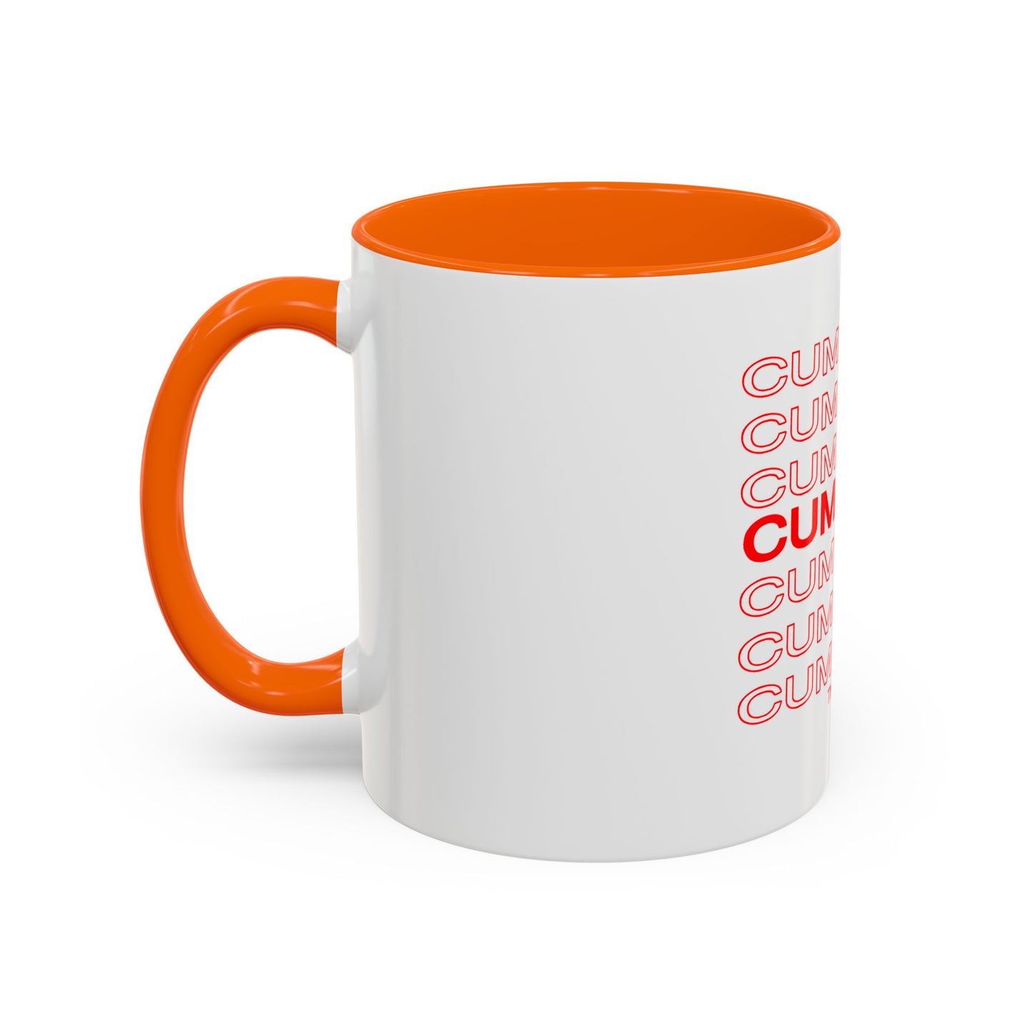 Cum Town Accent Coffee Mug — Bold Repeating Logo 11/15oz