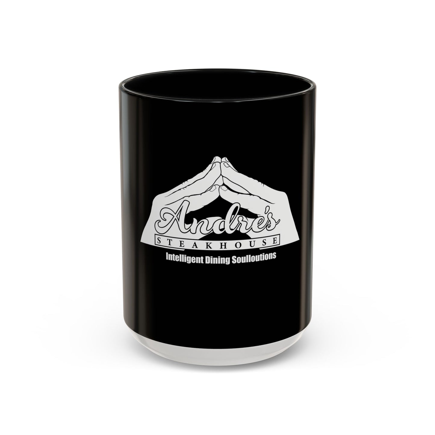 Andres Steakhouse Logo Coffee Mug - Black Accent 11/15oz