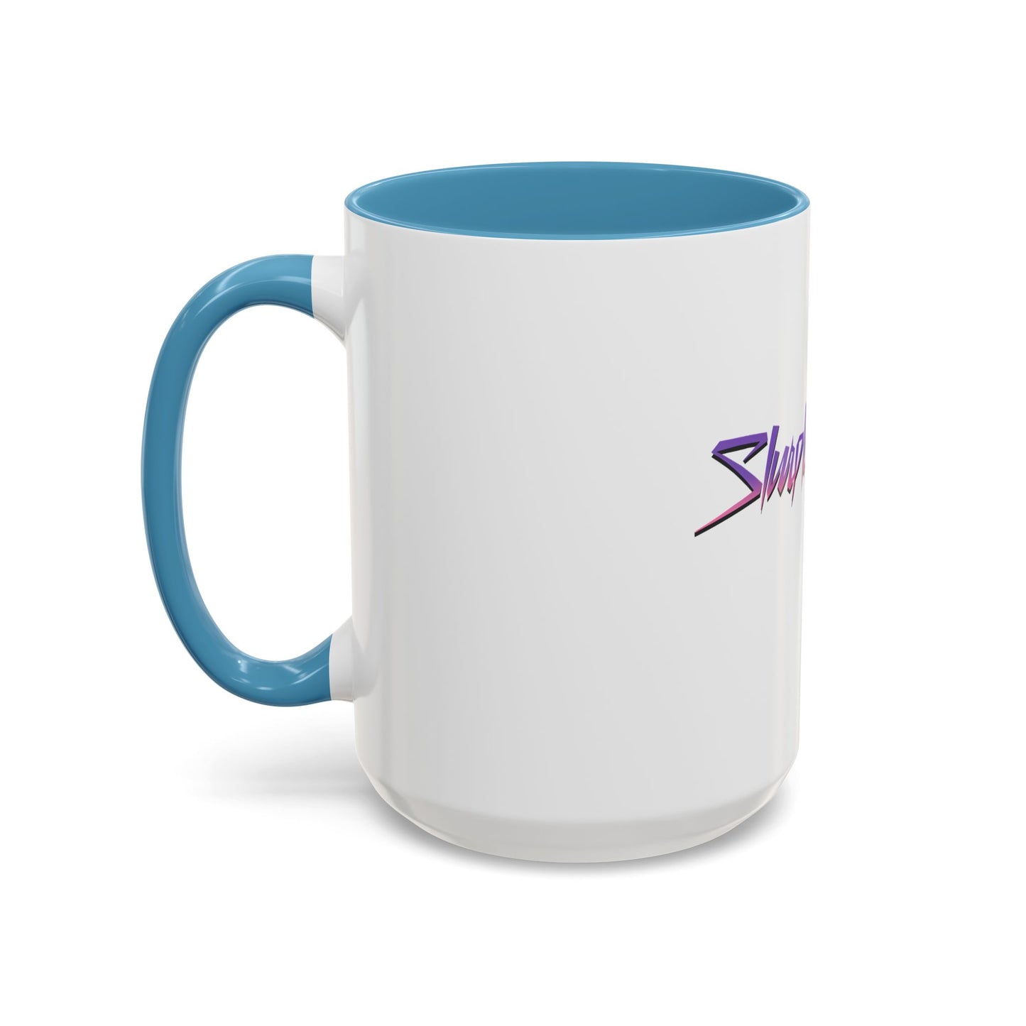 Accent Coffee Mug — Retro 'Simple Brain' Neon Script Coffee Mug
