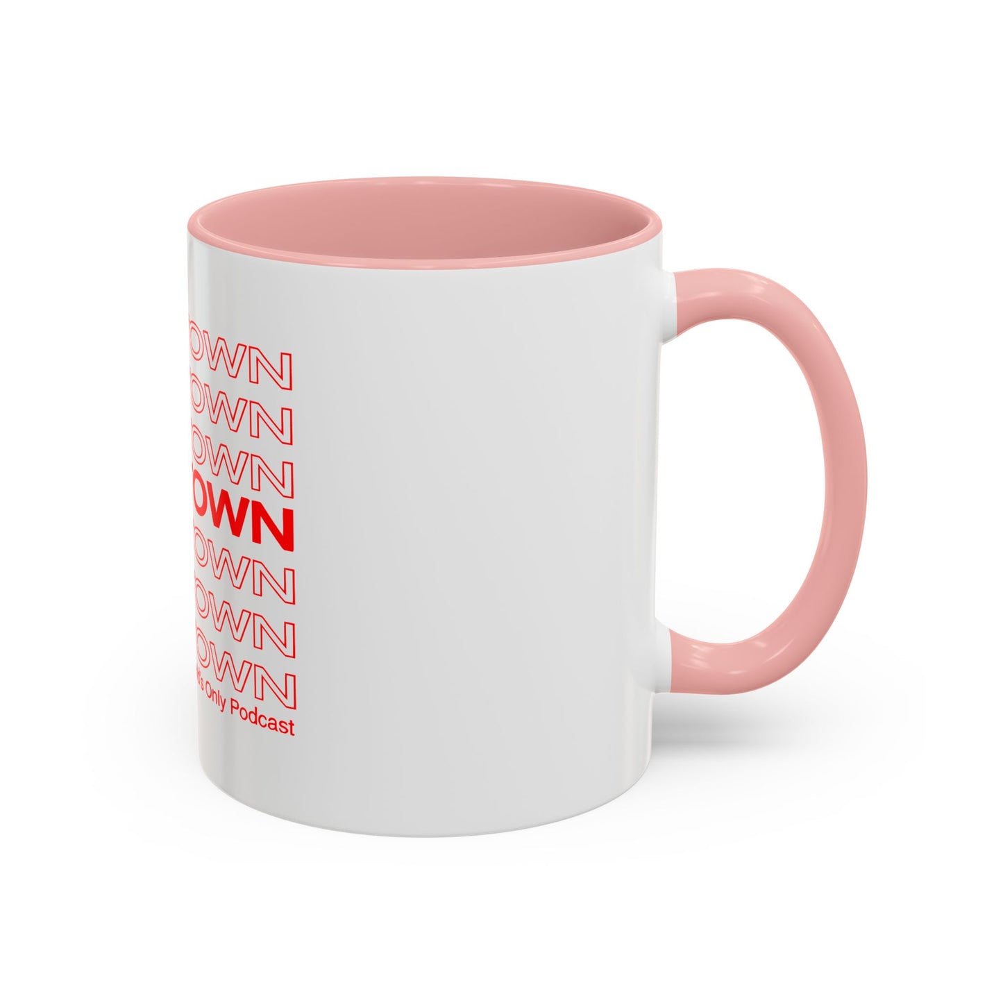 Cum Town Accent Coffee Mug — Bold Repeating Logo 11/15oz