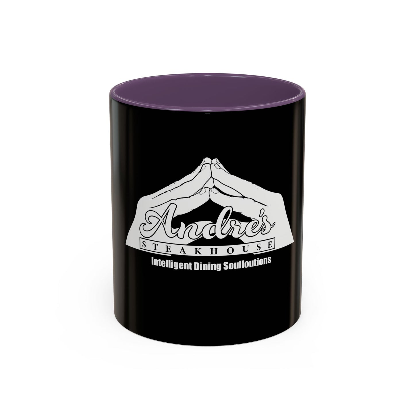 Andres Steakhouse Logo Coffee Mug - Black Accent 11/15oz
