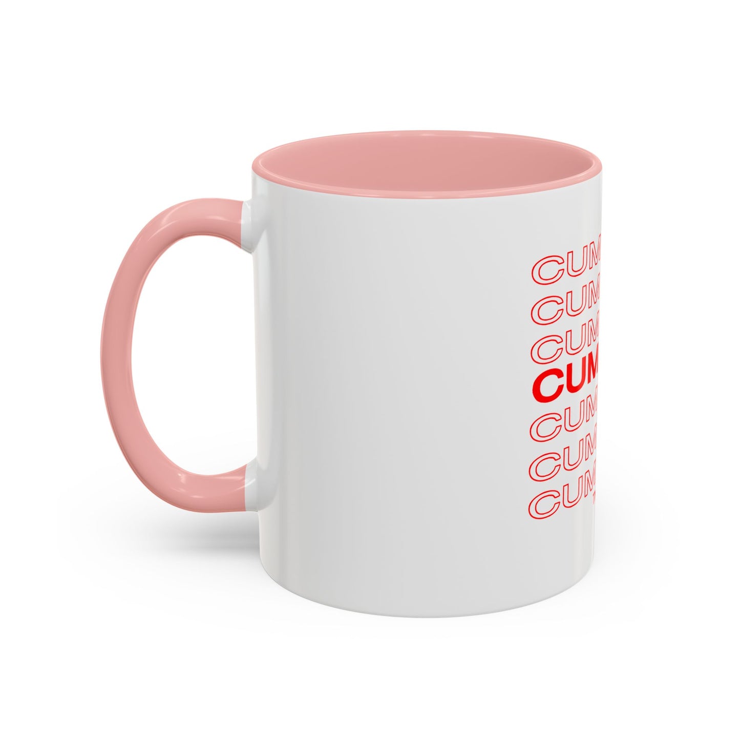 Cum Town Accent Coffee Mug — Bold Repeating Logo 11/15oz