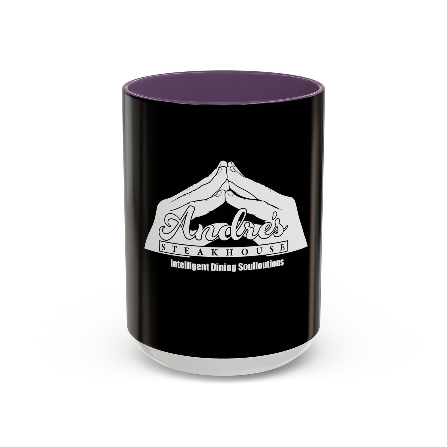Andres Steakhouse Logo Coffee Mug - Black Accent 11/15oz