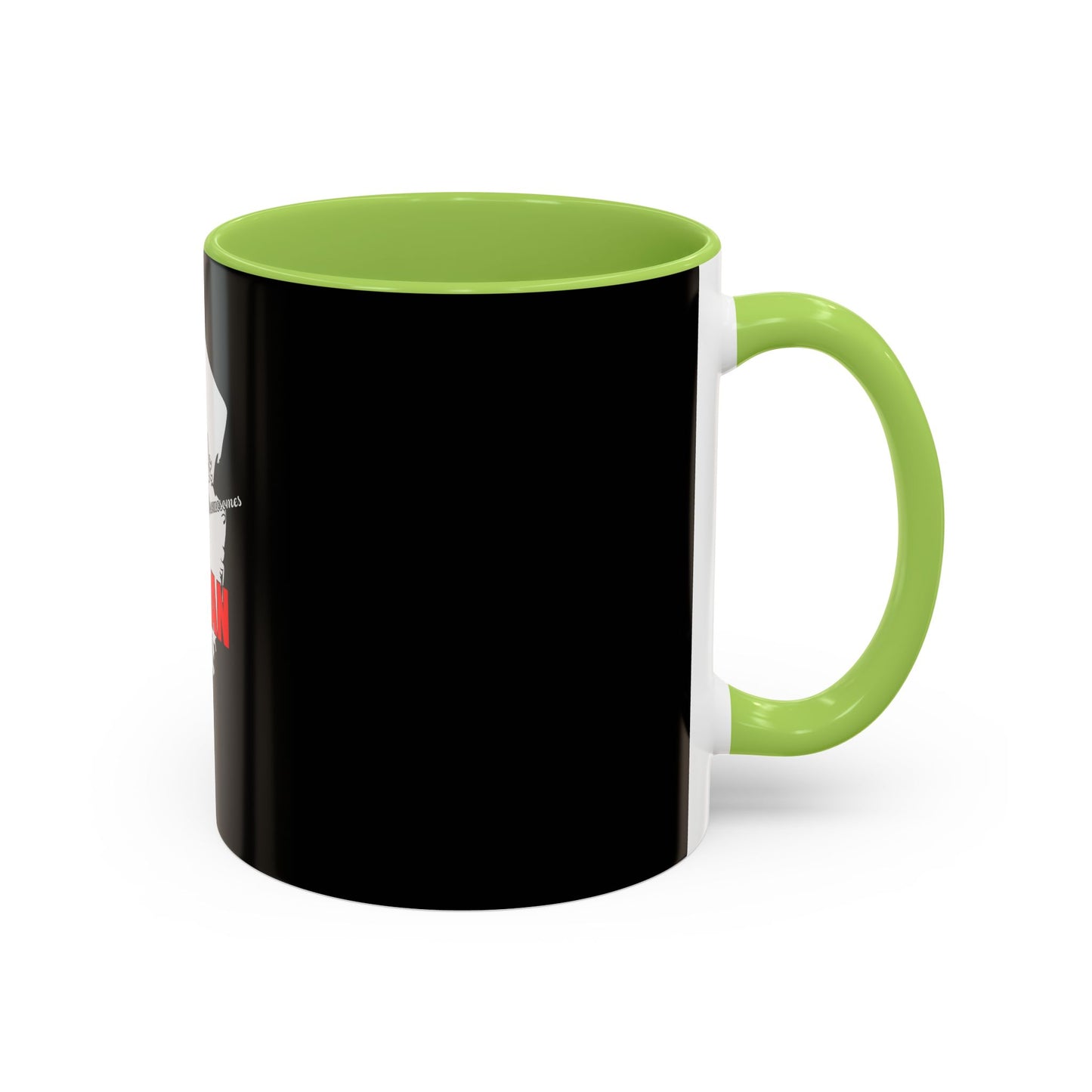 Italian Flag Accent Coffee Mug — 'ITA AN' Minimalist Espresso Gift