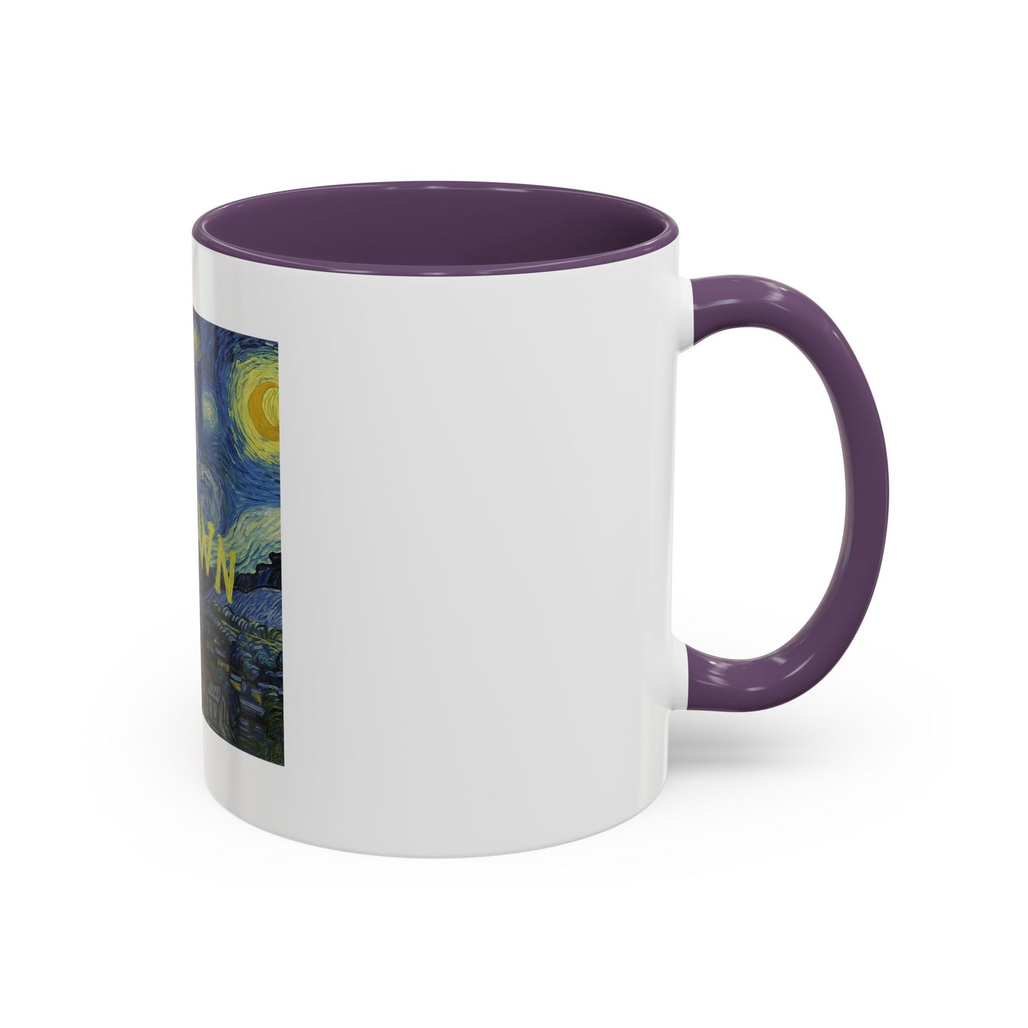 Starry Night "Cum Town" Accent Coffee Mug — Funny Podcast Fan Gift