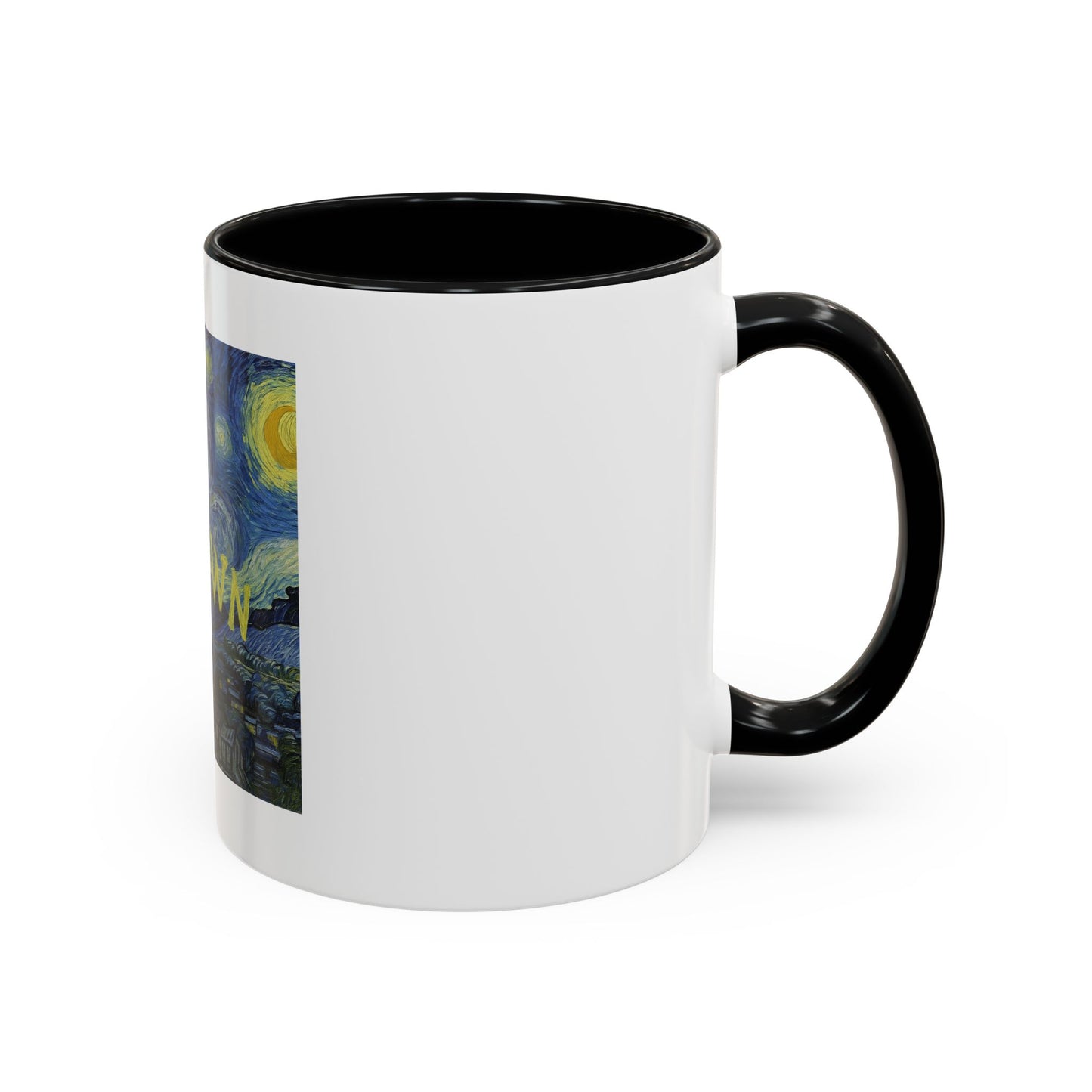 Starry Night "Cum Town" Accent Coffee Mug — Funny Podcast Fan Gift