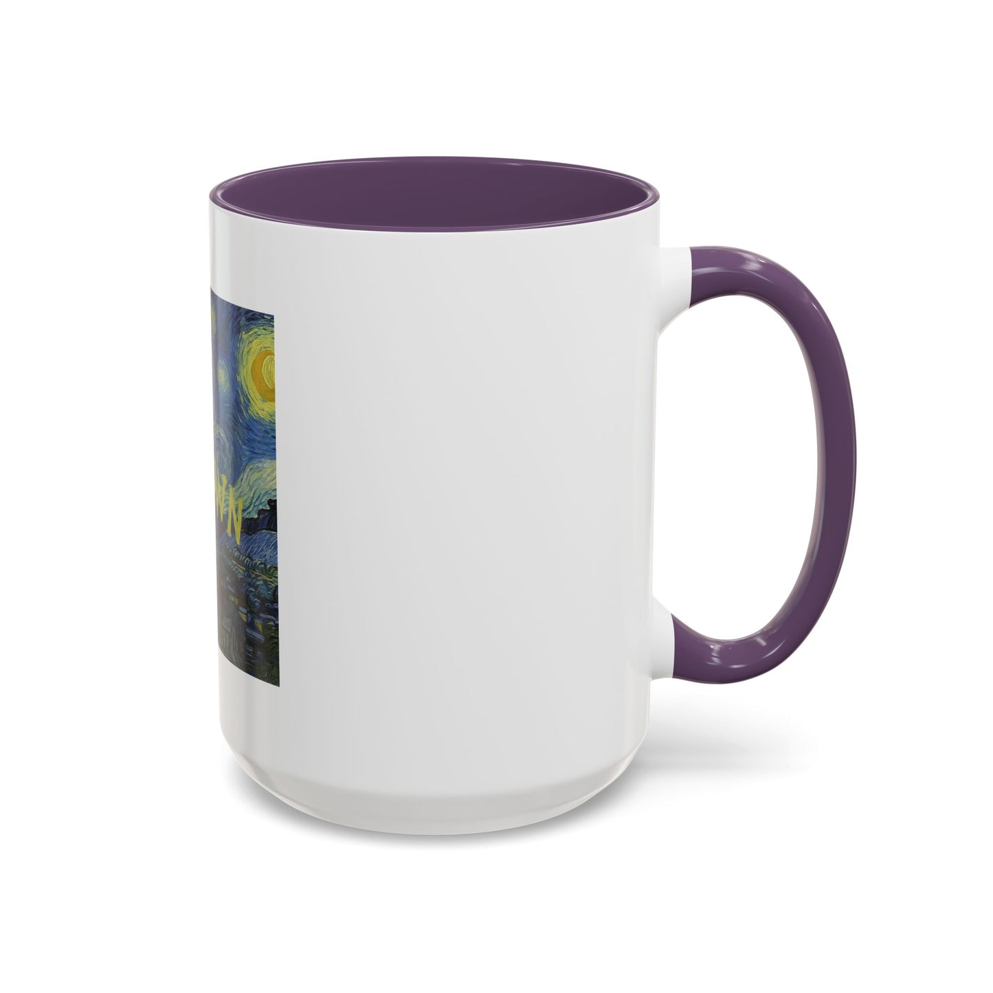Starry Night "Cum Town" Accent Coffee Mug — Funny Podcast Fan Gift