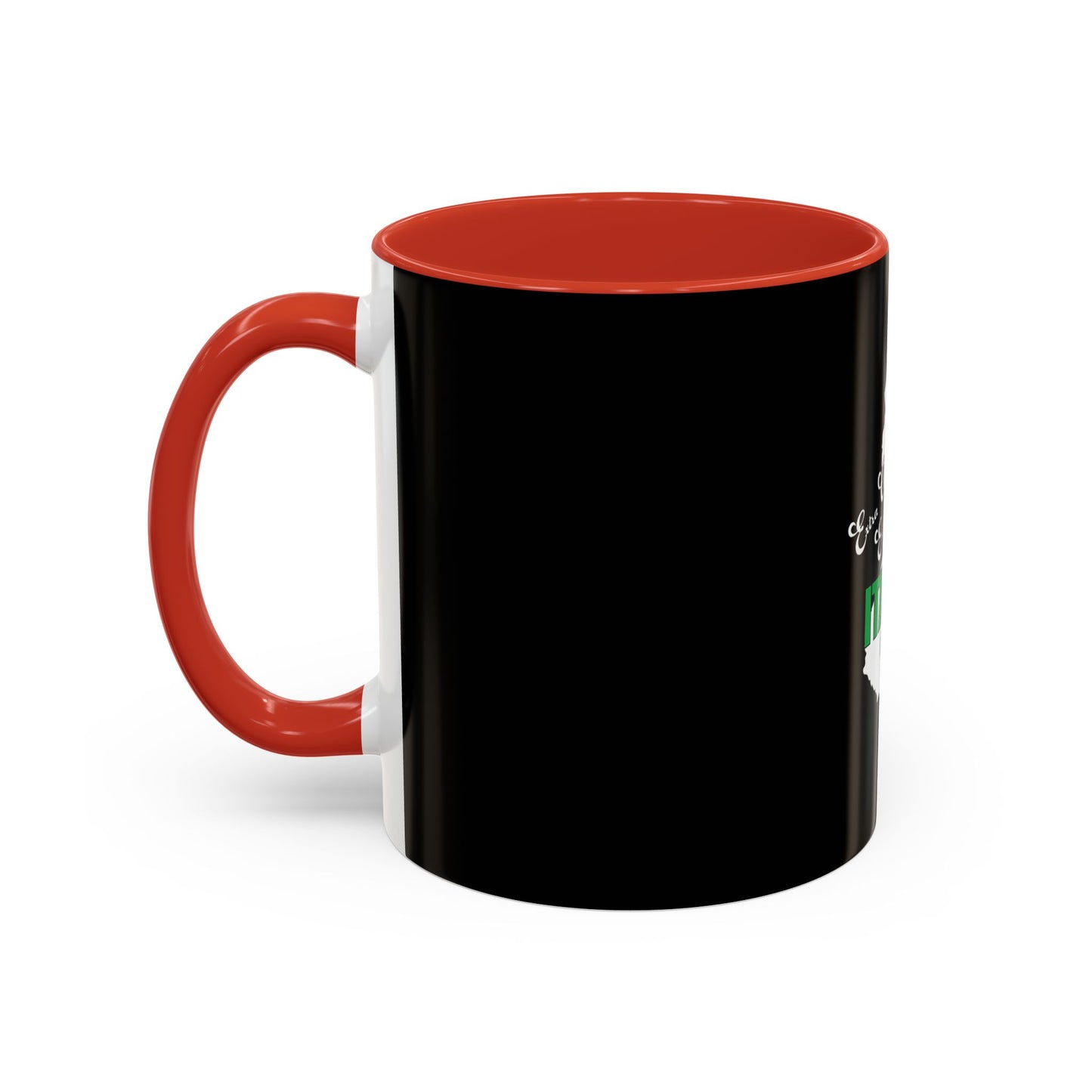 Italian Flag Accent Coffee Mug — 'ITA AN' Minimalist Espresso Gift