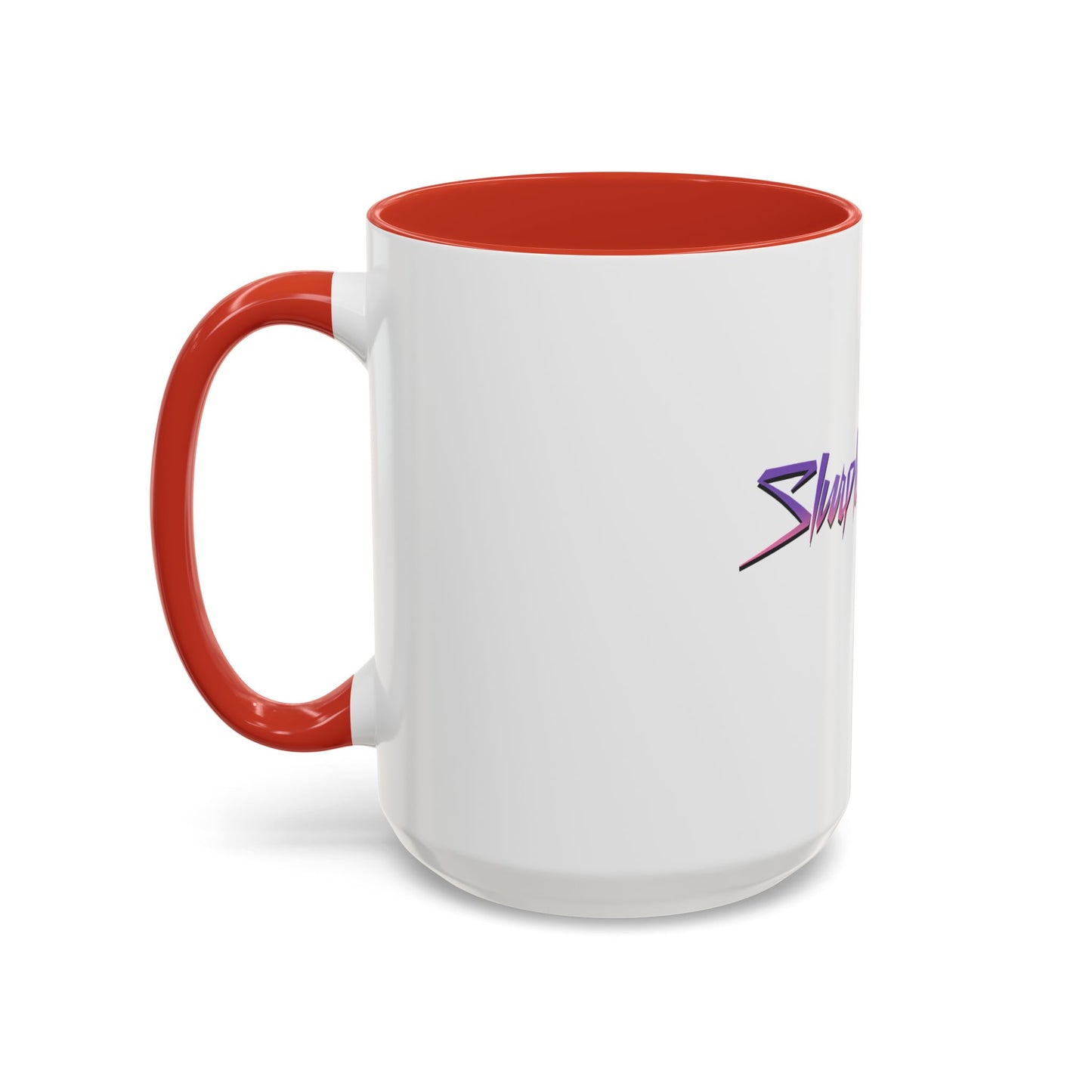 Accent Coffee Mug — Retro 'Simple Brain' Neon Script Coffee Mug
