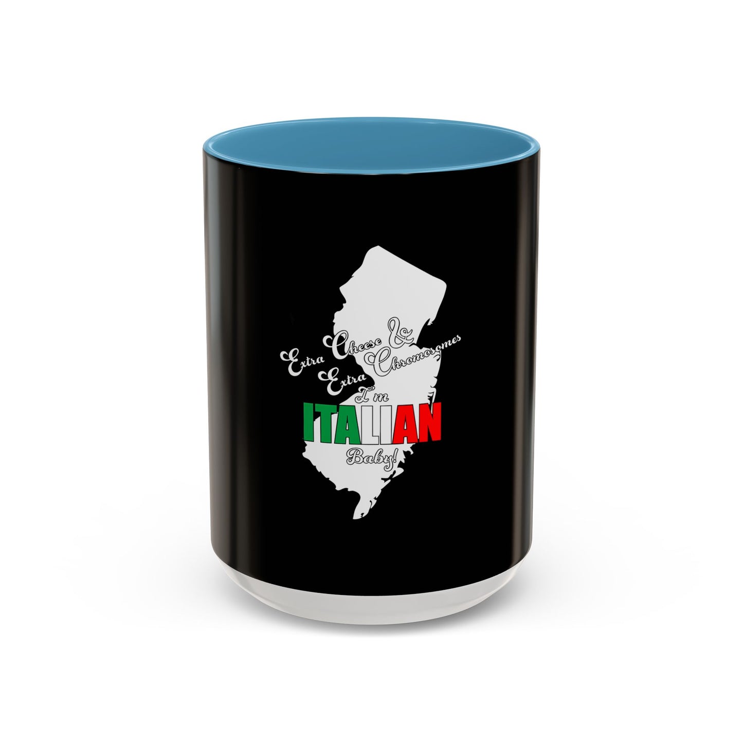 Italian Flag Accent Coffee Mug — 'ITA AN' Minimalist Espresso Gift