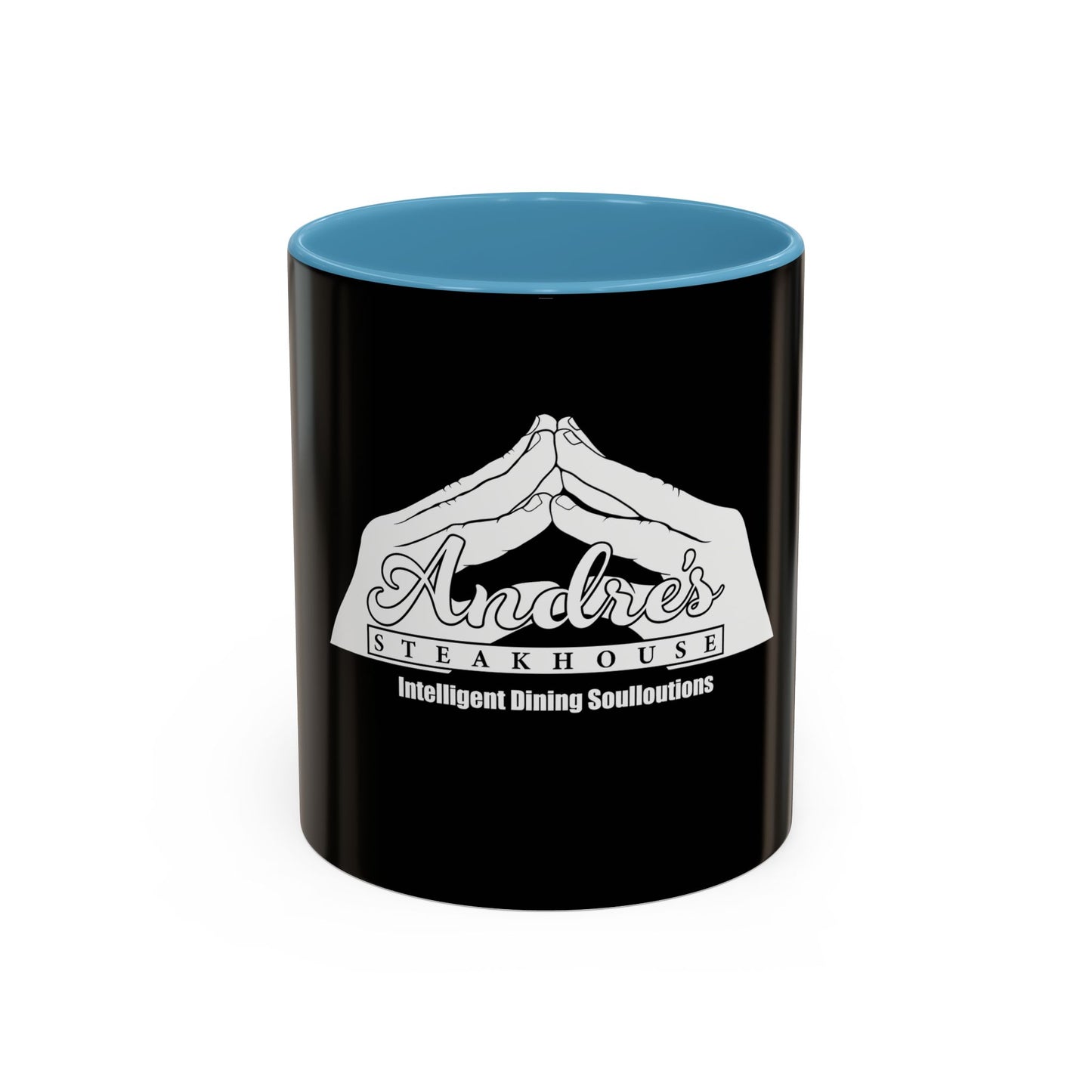Andres Steakhouse Logo Coffee Mug - Black Accent 11/15oz