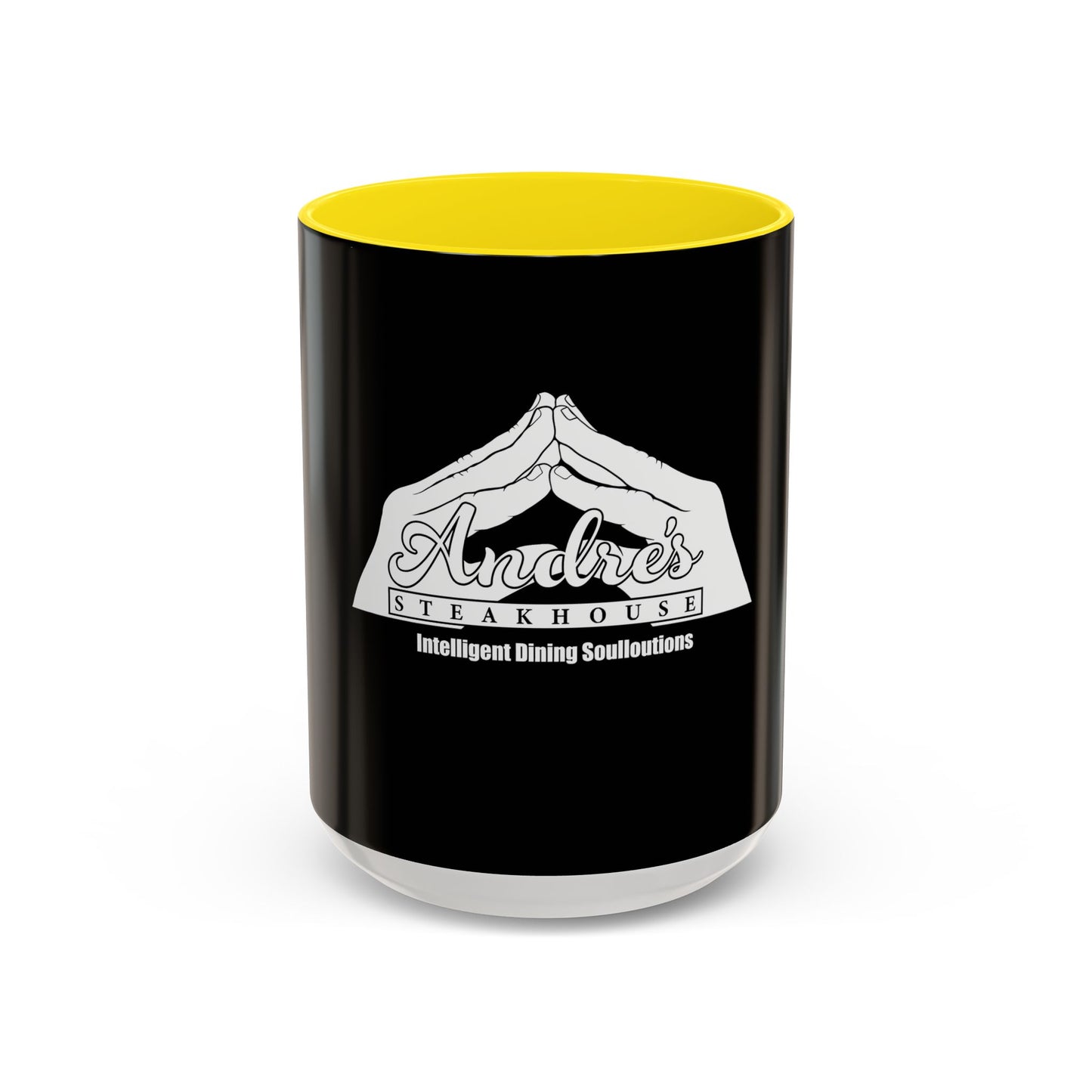 Andres Steakhouse Logo Coffee Mug - Black Accent 11/15oz