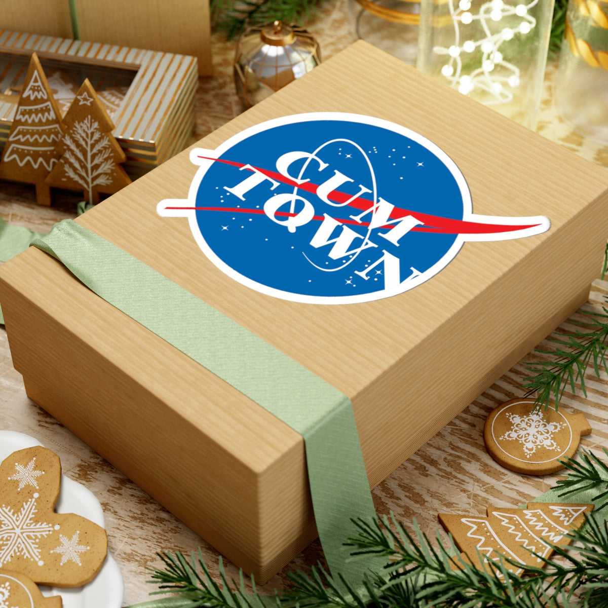 NASA Cum Town Sticker